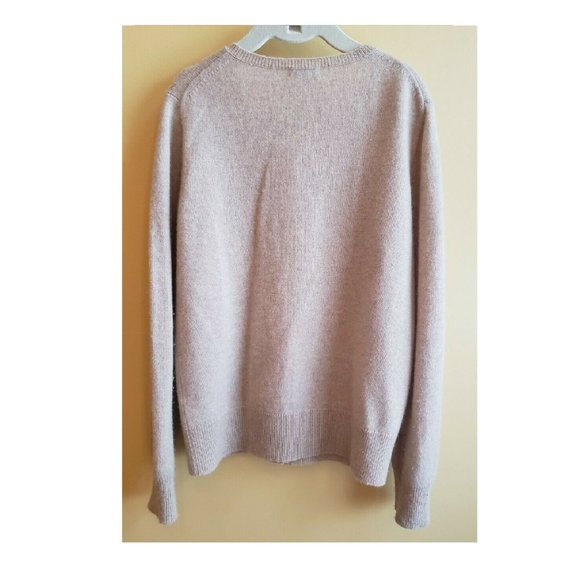 CREWCUTS 100% CASHMERE - TAN PINK CARDIGAN SIZE 10 - Picture 4 of 4